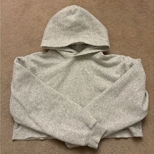 TNA Gray Cropped Hoodie